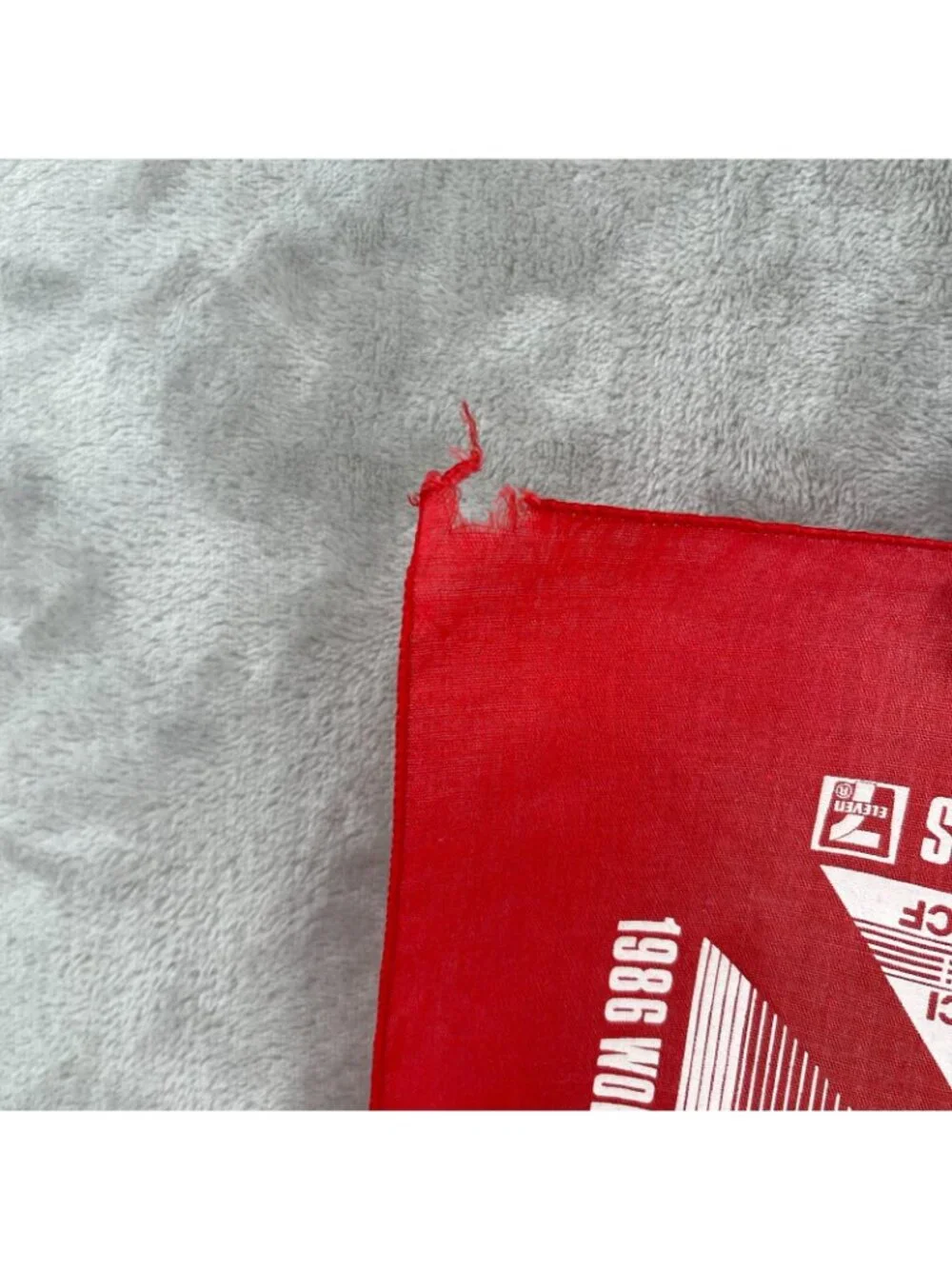 UCI USCF 1986 Vintage World Championship Vintage Bandana Handkerchief Red White